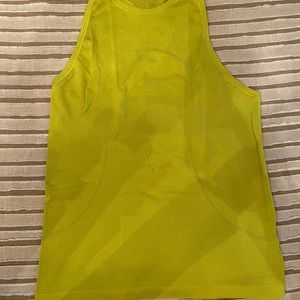 LuLu neon yellow high neck racer back tank